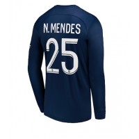 Paris Saint-Germain Nuno Mendes #25 Fotballklær Hjemmedrakt 2022-23 Langermet